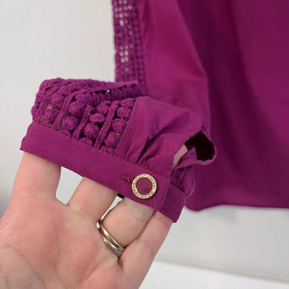 Tory Burch “Lillian” Blouse Size 6 Silk
